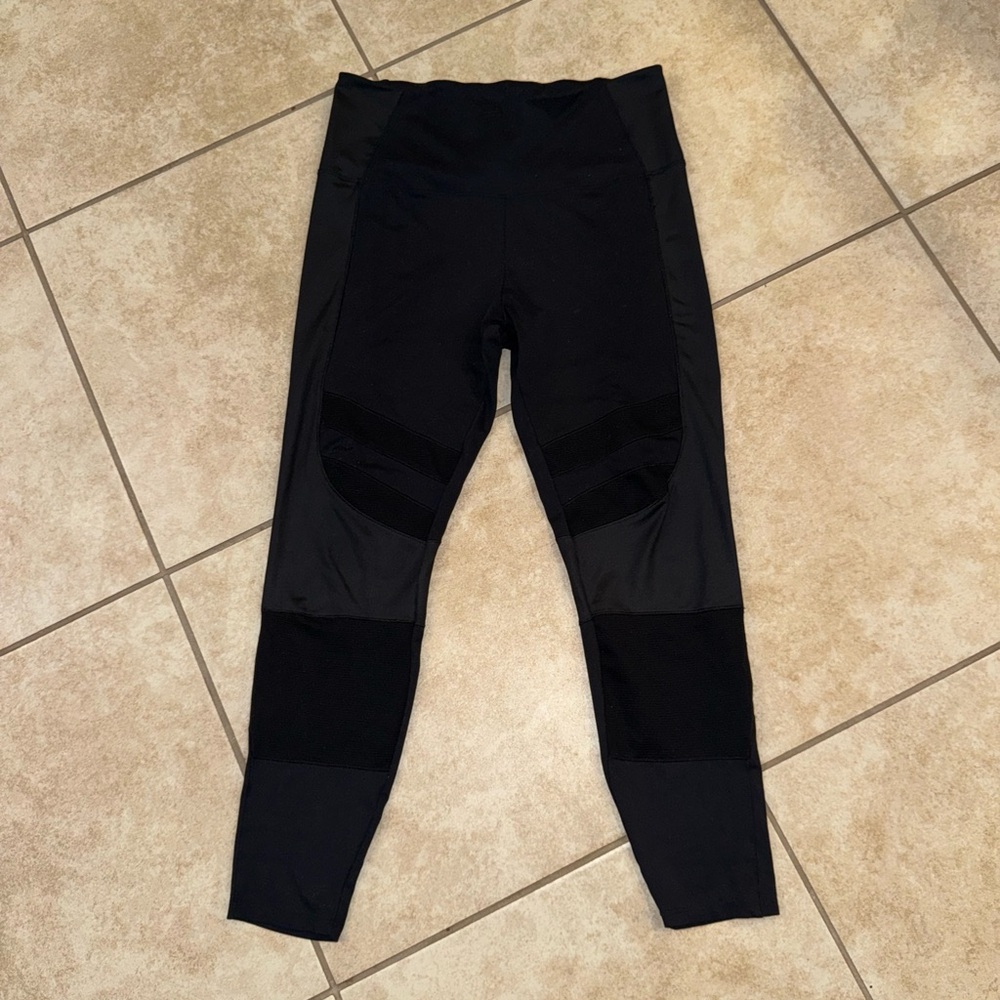 Marika Vintage OG Jet Black Grey Performance Legging Pants